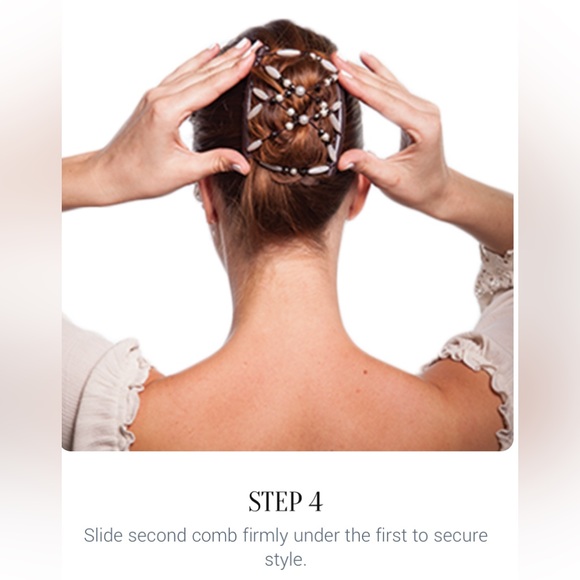 Hair Magic Original Small Miracle Pink Silver, Tan Combs - Picture 7 of 13